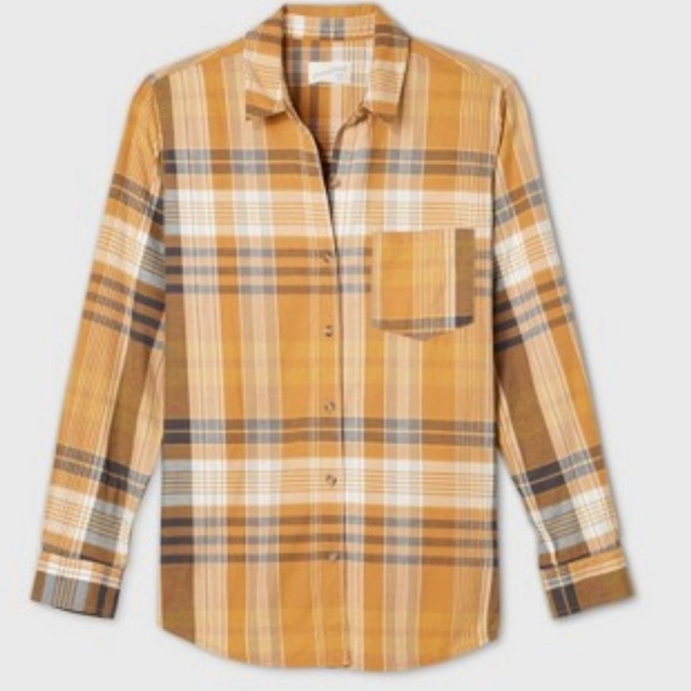 Hp Universal Thread Flannel Button Down Shirt Nwot - image 1